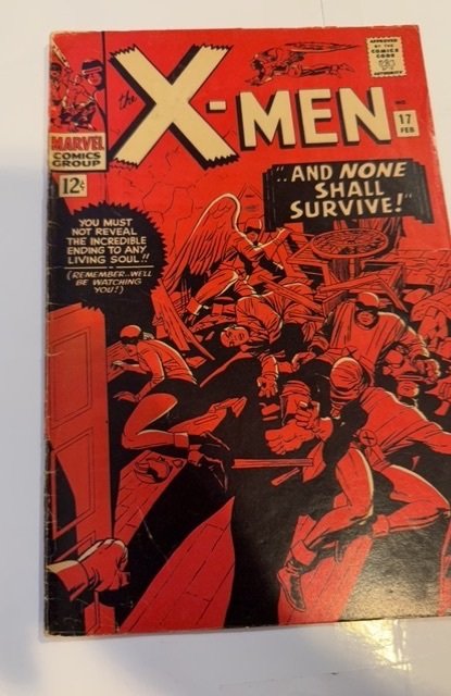 The X-Men #17 (1966)and none shall survive Mod foxxing