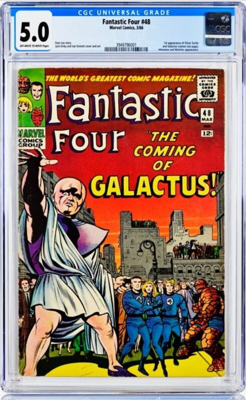 Fantastic Four Vol. 1 48 CGC 5.0 The Coming Of Galactus! Marvel VG/FN