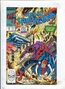 Web of Spider-Man #43 - Direct Edition/Cult of Love Part 4! (9.0) 1988