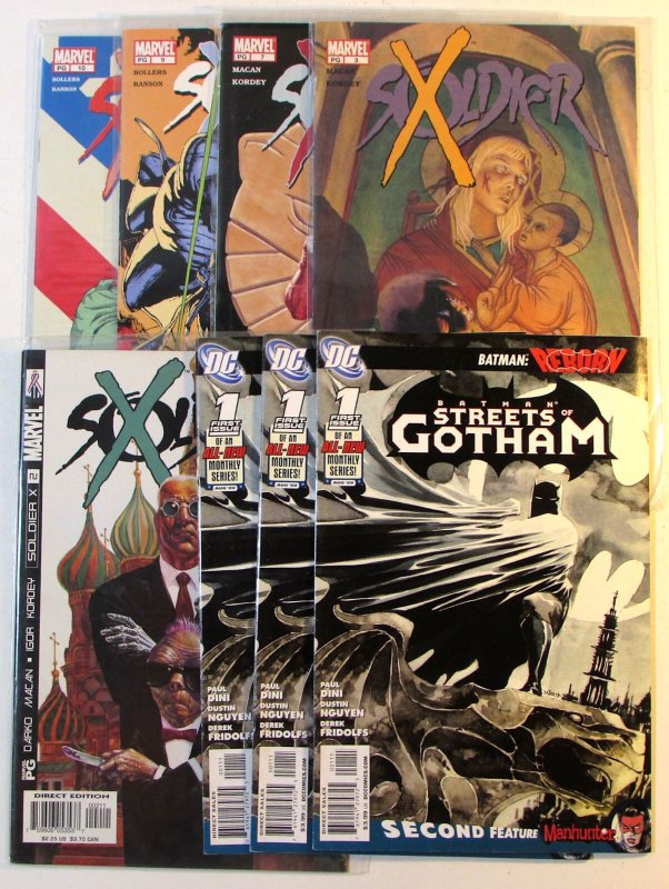 2002 Mixed Lot 8 #Soldier X 2, 3, 7, 9, 10, Streets Gotham 1 x3 Marvel Comics