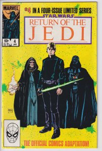 STAR WARS RETURN OF THE JEDI #4 (Jan 1984) VFNM 9.0 white paper!