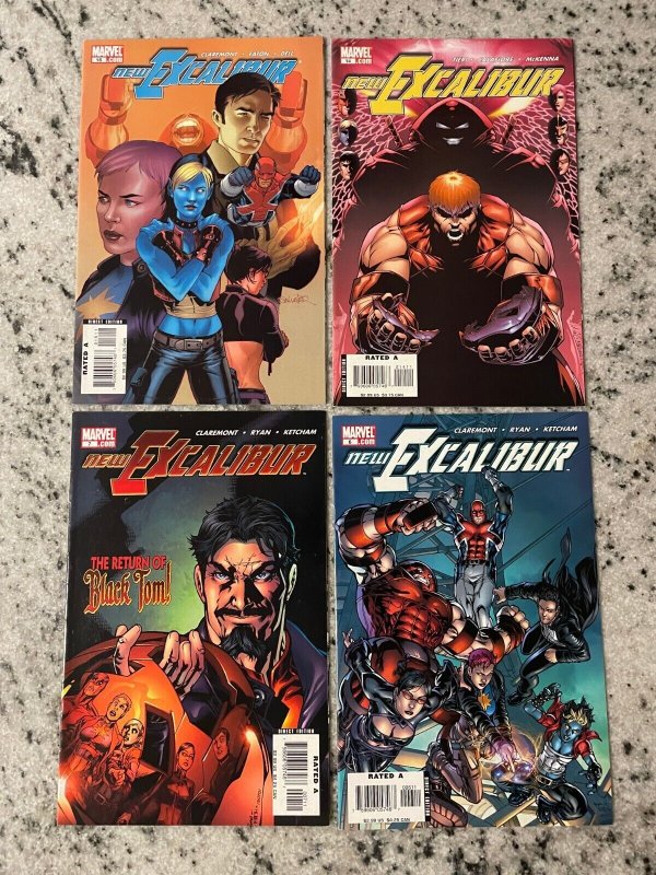 4 New Excalibur Marvel Comic Books # 6 7 14 16 X-Men Wolverine Mystique 40 J846