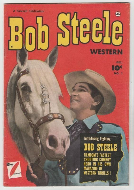 Bob Steele Western 1 Strict 7.5 VF- High-Grade(Dec-50)-Hangman's Bait Bob Steele