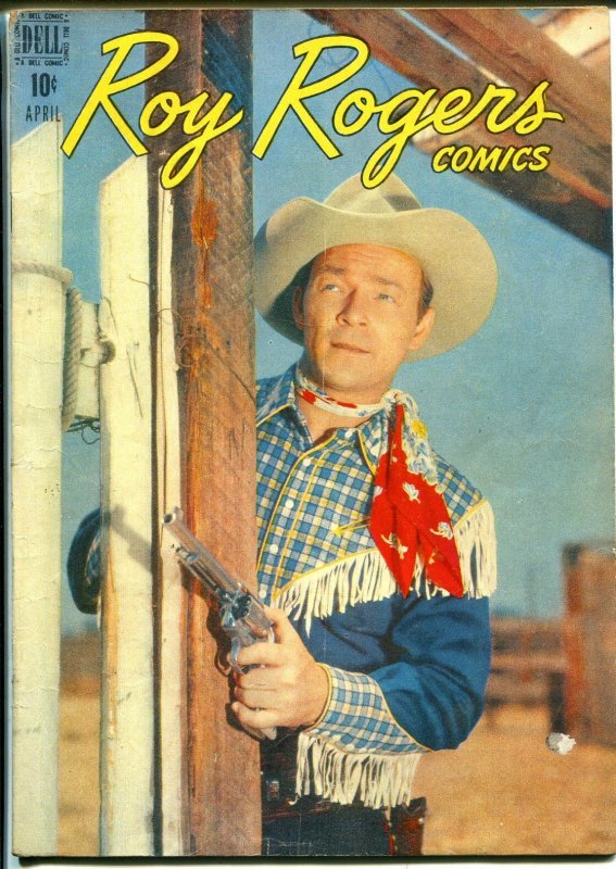 Roy Rogers #4 1948-Dell-photo covers-early issue-FN- 