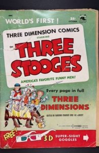 Three Stooges #2 (1953) DAMAGED tape inside cover