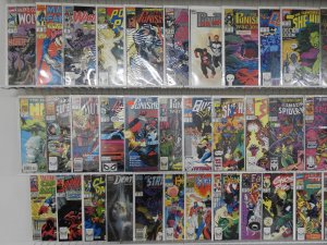 Huge Lot of 130+ Comics W/ She-Hulk, Avengers, Wolverine Avg. VF+ Condition.