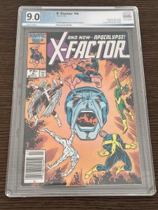 X-Factor #6 (1986). 9.0 PGX. 1st full app Apocalypse. Newsstand Ed.