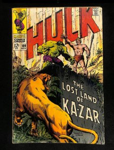 Incredible Hulk (1962) #109 Ka-Zar Appearance!