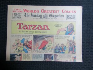 1935 July 21 Sunday Oregonian WORLDS GREATEST COMICS 8pgs FN 6.0 Tarzan