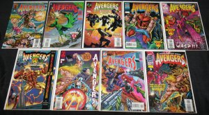 Marvel Bronze-Modern AVENGERS TITLES 90pc Mid-High Grade Comic Lot VF-NM