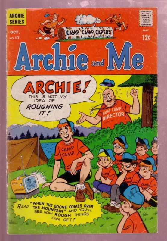 ARCHIE AND ME #17 1967-BETTY & VERONICA-REGGIE-CAMP CVR VG