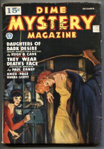 Dime Mystery 12/1935-Popular-Baumhofer Hooded menace, bondage, torture cover-...