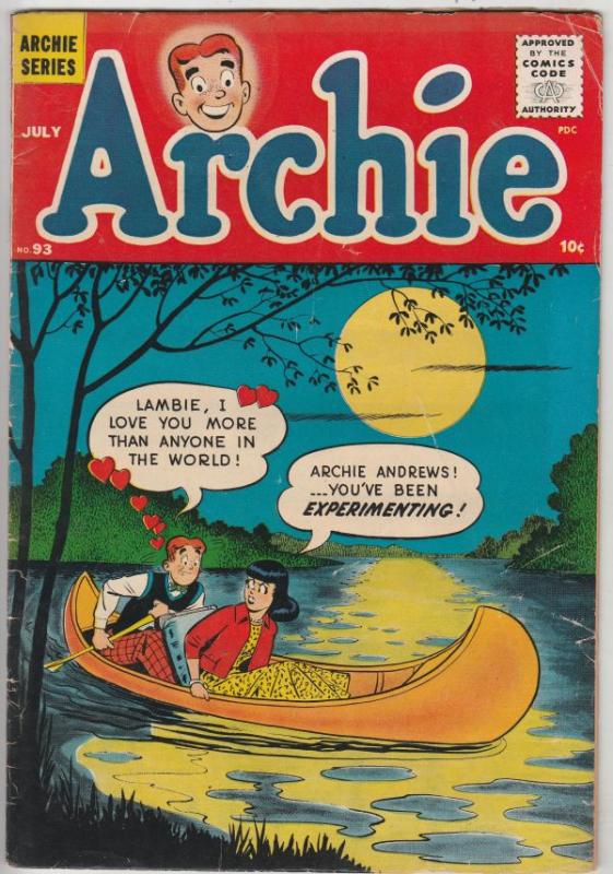 Archie #93 (Jul-58) VG+ Affordable-Grade Archie