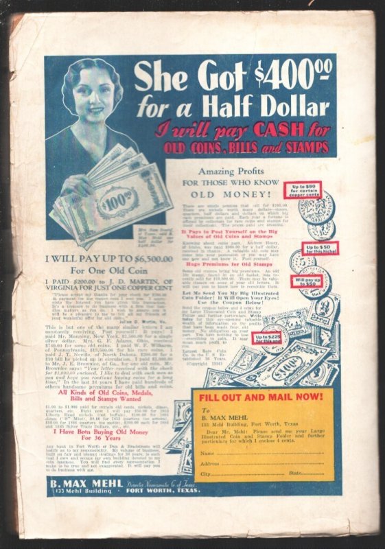 Thrilling Adventures 2/1937-Captain Midnight by J. Allan Dunn-Ace Jordan ...