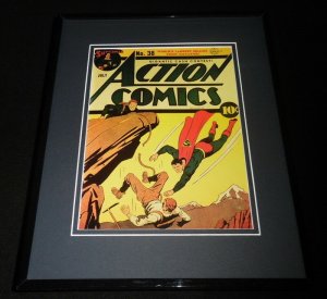 Action Comics #38 Framed 11x14 Repro Cover Display Superman