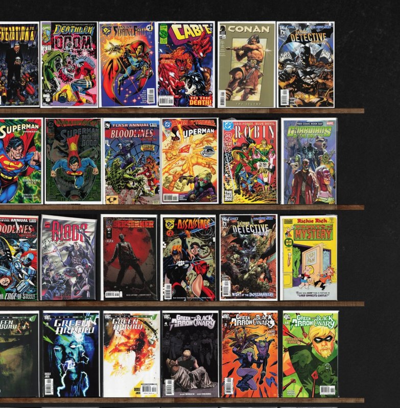 Huge Lot 150+ Comics with Green Arrow, Iron Man & More!