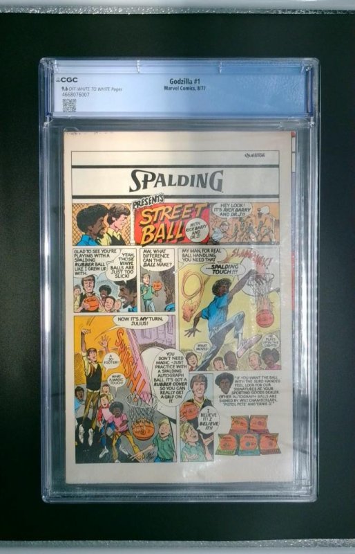 Godzilla #1, CGC 9.6 Marvel Comics, 1977