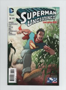 Superman Unchained #3 - New 52 Lot Of 2 With Variant - (Grade 9.2) 2013