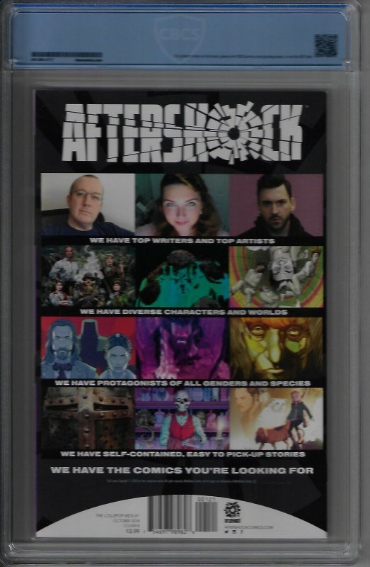 Lollipop Kids #1 2018 David Lopez Cover B Graded 9.6 CBCS Aftershock Comics GB1