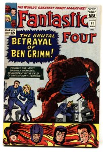 FANTASTIC FOUR #41--comic book--1965-marvel-JACK KIRBY--FN-