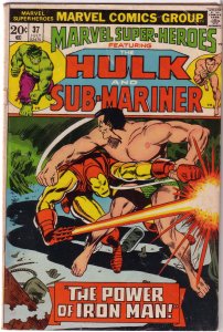 Marvel Super-Heroes   vol. 1   # 37 GD/VG Hulk (rep. TTA 82)