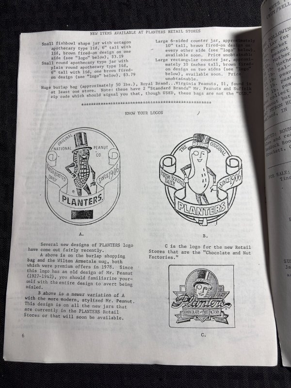 1979 PEANUT PALS PAPERS Fanzine Vol. 1 #4 FN 6.0 Planters Peanuts Memorabilia