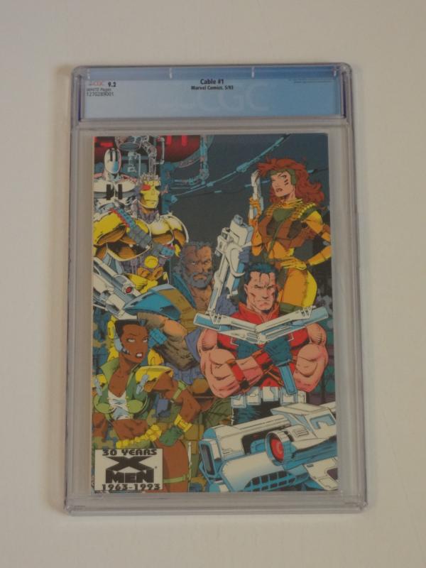 Cable #1, CGC 9.2; Gold foil, wrap-around cover!! Cable origin! Weapon X app.!!