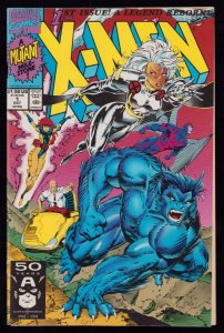 X-Men #1 Storm and Beast Cover Direct Edition (5.5) 1991