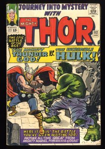 Journey Into Mystery #112 VG- 3.5 Thor vs Hulk! Origin of Loki!