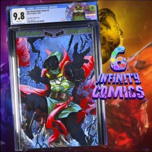 ONE WORLD UNDER DOOM #6 CGC 9.8 ? MARCO CHECCHETTO FOIL VARIANT CUSTOM LABEL