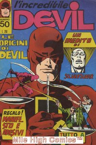 DAREDEVIL ITALIAN  (I'INCREDIBILE DEVIL) (1970 Series) #50 Fine Comics Book
