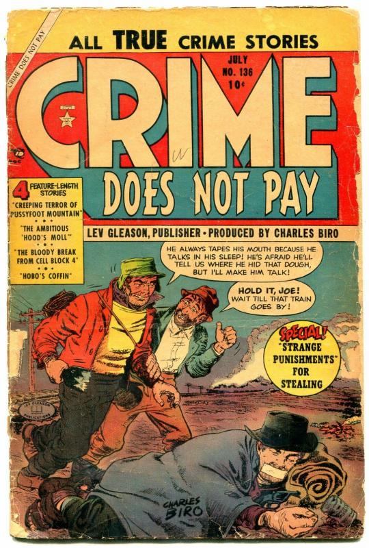 Crime Does Not Pay #136 1954- Golden Age  FR/G