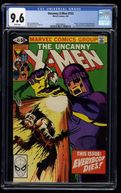 Uncanny X-Men #142 CGC NM+ 9.6 White Pages Days of Future Past!