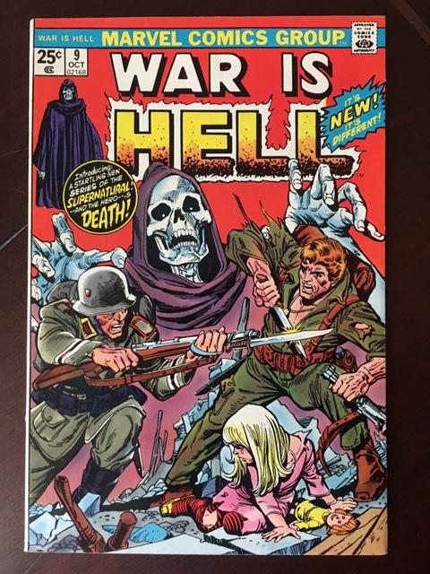 WAR IS HELL #9! VF! 1ST COMIC LADY DEATH! THANOS' LOVE!  LOW PRINT RUN