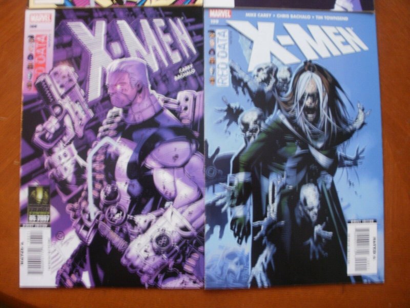 4 Marvel Comic: X-MEN #271 (1990) + #197 #198 #199 (Red Data) (2007) Rogue Cable