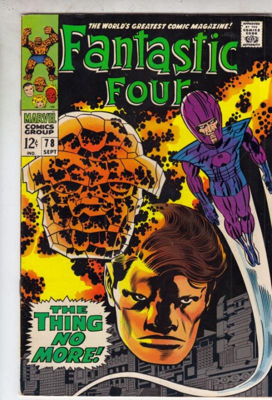 Fantastic Four #78 (Sep-68) NM- High-Grade Fantastic Four, Mr. Fantastic (Ree...