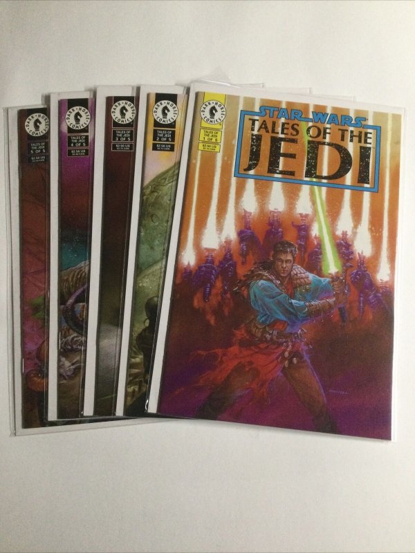 Star Wars Tales of The Jedi 1 2 3 4 5 Lot Run set Near Mint Nm Dark Horse