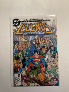 Legends 2 Very Fine Vf 8.0 Signed Ostrander Dc Comics