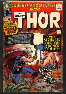 Journey Into Mystery #114 GD 2.0 1st Absorbing Man! Marvel Comics Thor