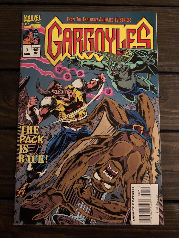 Gargoyles #7 (1995, Marvel) NM Based on the Disney Animated TV Series Scarce HTF