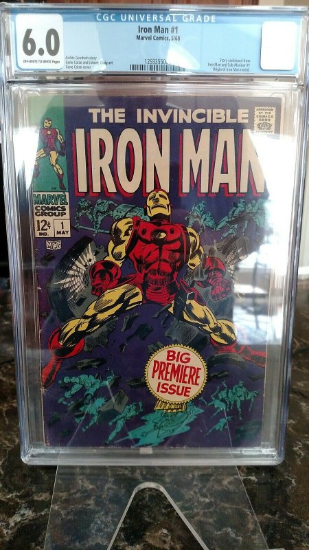 Iron Man #1 (Marvel, 1968) CGC FN 6.0 Off-white to white pages