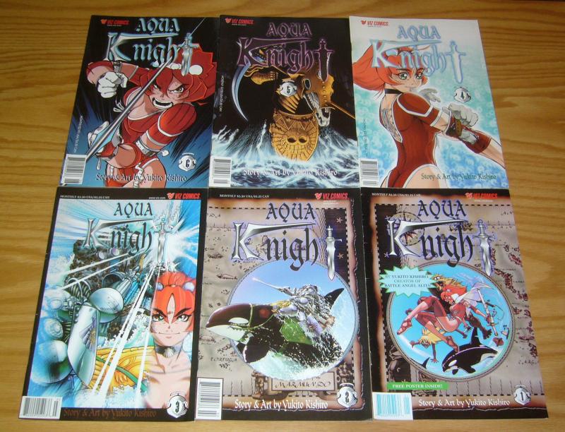 Aqua Knight #1-6 FN+ complete series - viz manga - yukito kishiro 2 3 4 5 set