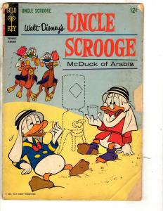 10 Uncle Scrooge Gold Key Comic Books # 69 112 55 71 75 98 84 63 64 Money JL30