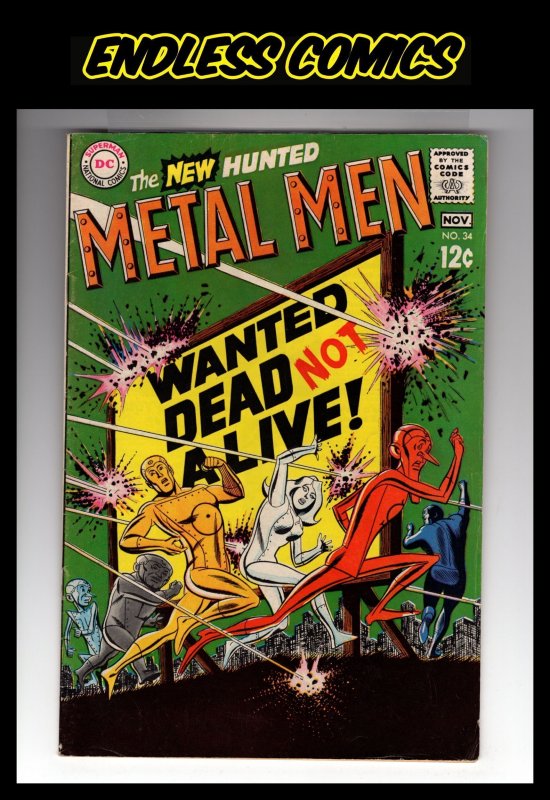 Metal Men #34 (1968) Sharp High-Grade Silver Age DC Classic !!! / HCA3
