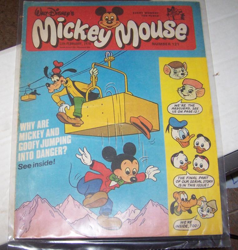 mickey mouse weekly magazine ( uk) # 121 feb 11 1978 disney donald duck goofy