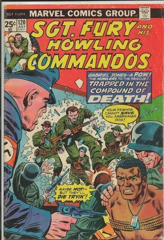 Sgt Fury #120 ORIGINAL Vintage 1974 Marvel Comics