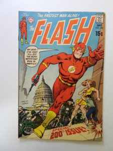 The Flash #200 (1970) FN- condition indentions back cover