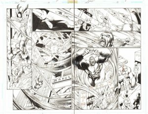 Justice League of America #46 Congorilla & Jesse Quick Action DPS by Mark Bagley