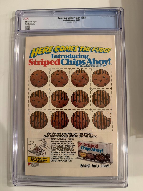 Amazing Spider-Man #293 CGC 9.6 Newsstand Edition (1987)
