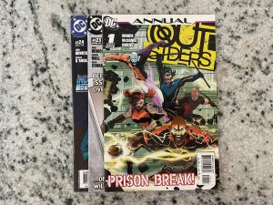 3 Outsiders DC Comic Books # Annual 1 + # 23 24 Batman Superman Flash 9 J854